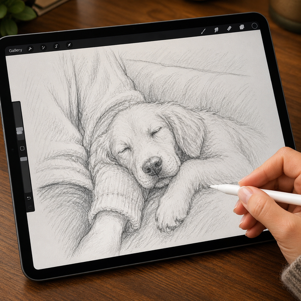 Hand-illustrated by a real artist