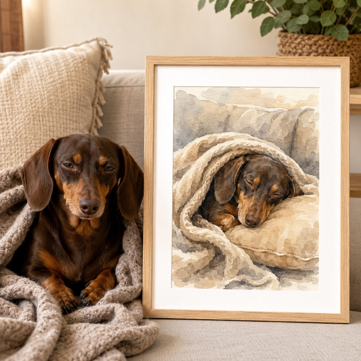 Artist sketch with annotations