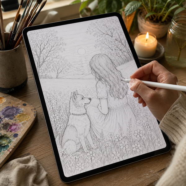Hand-drawn