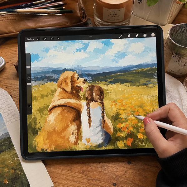 Step 2 — Artist illustrates your pet