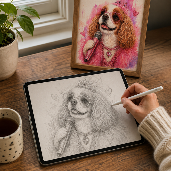 Hand-drawn