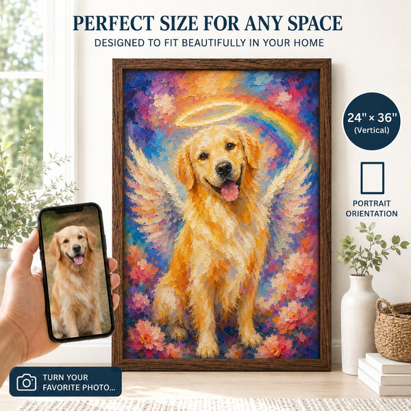 Rainbow Bridge — Memorial Pet Portrait