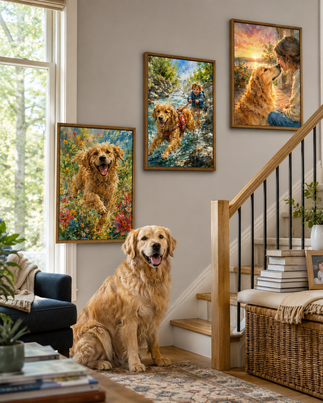 Life Journey Trio sample 2 — full-life arc as one coordinated wall