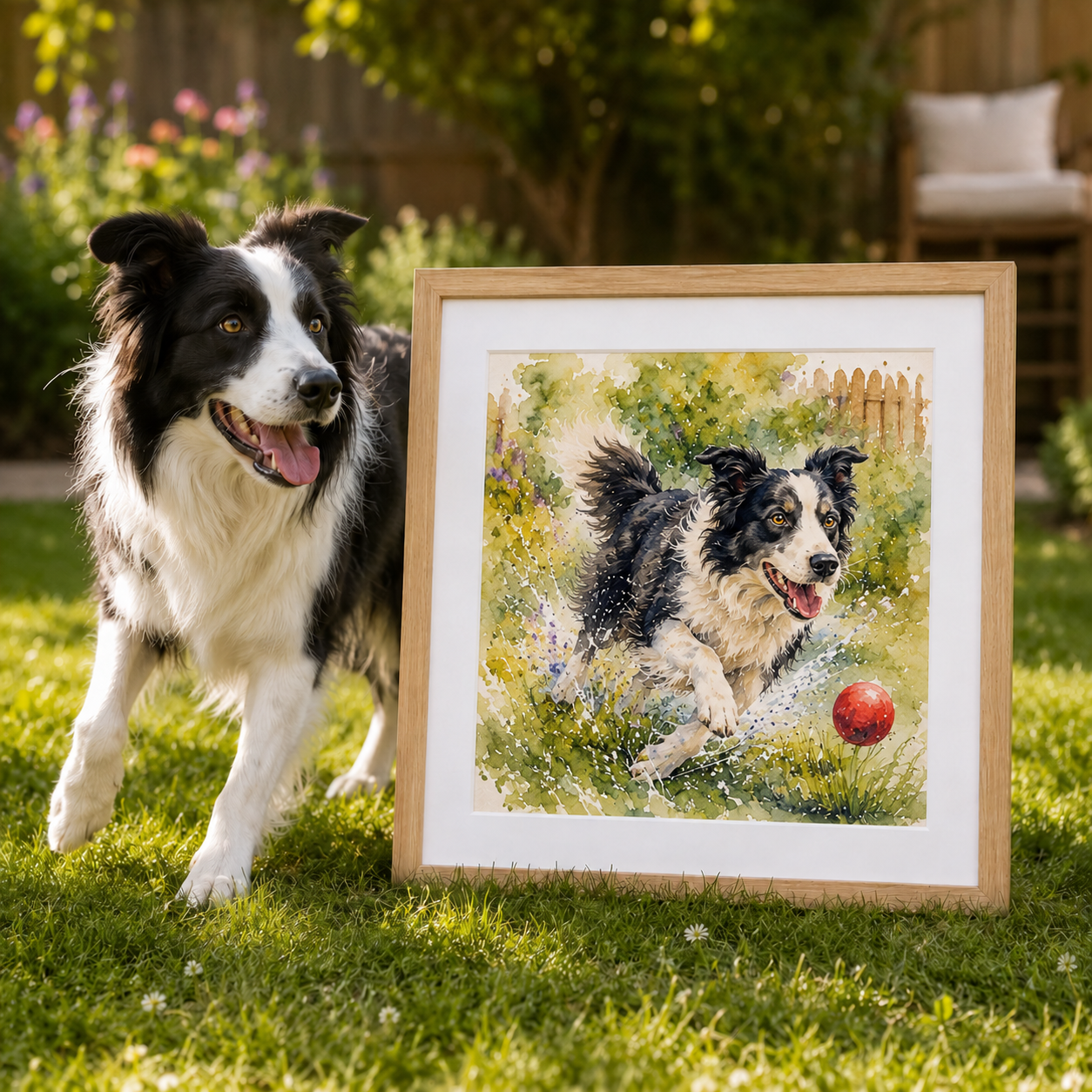 Pet Illustrated — custom hand-drawn pet portrait