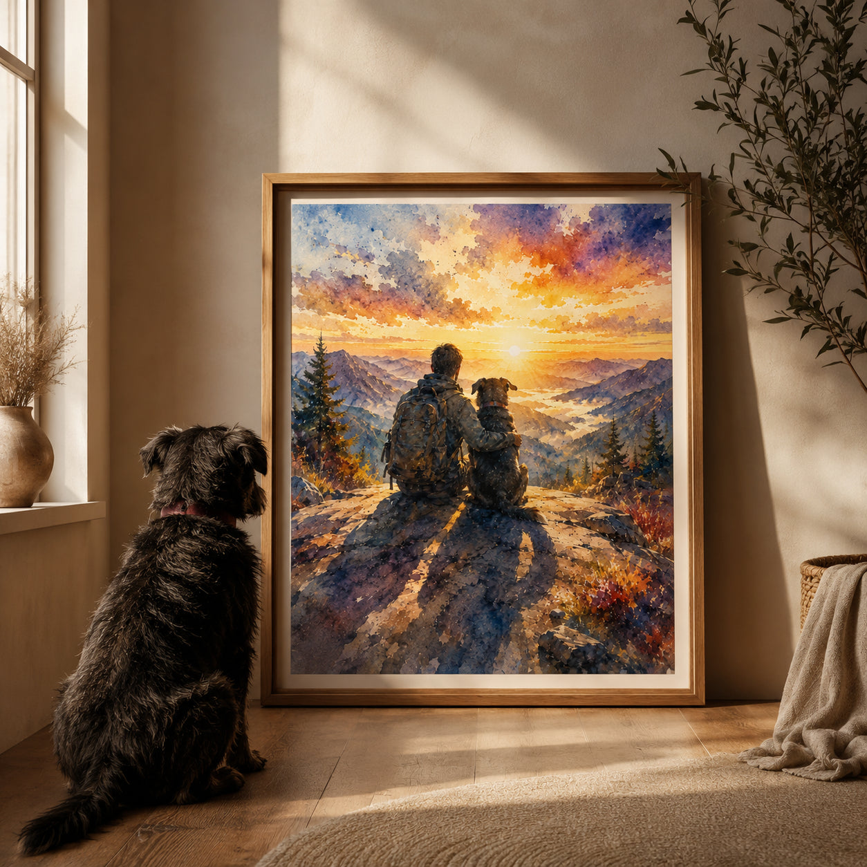 Whiskey framed portrait