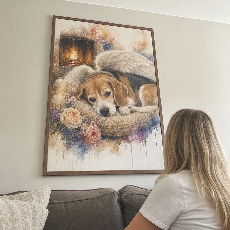Two golden retrievers by the window — customer photo