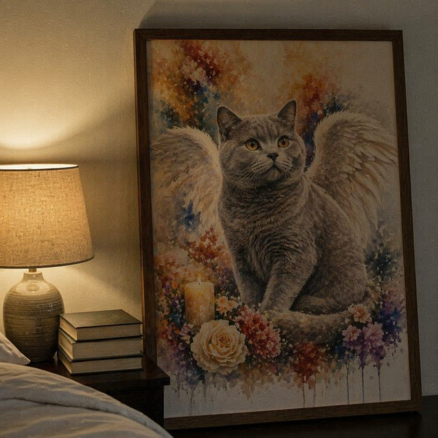 Luna cat on the windowsill — customer photo