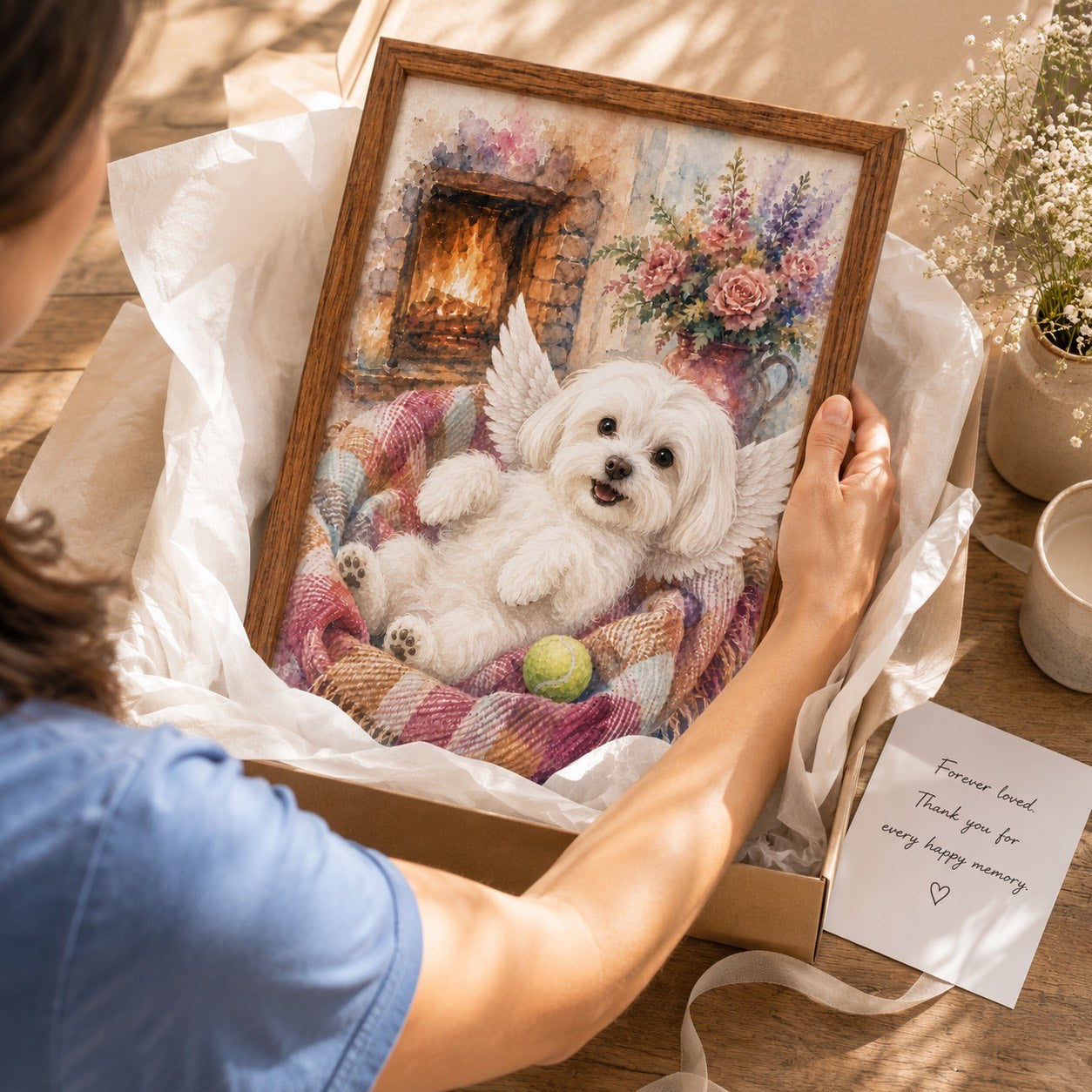 Gift-ready unboxing with keepsake note