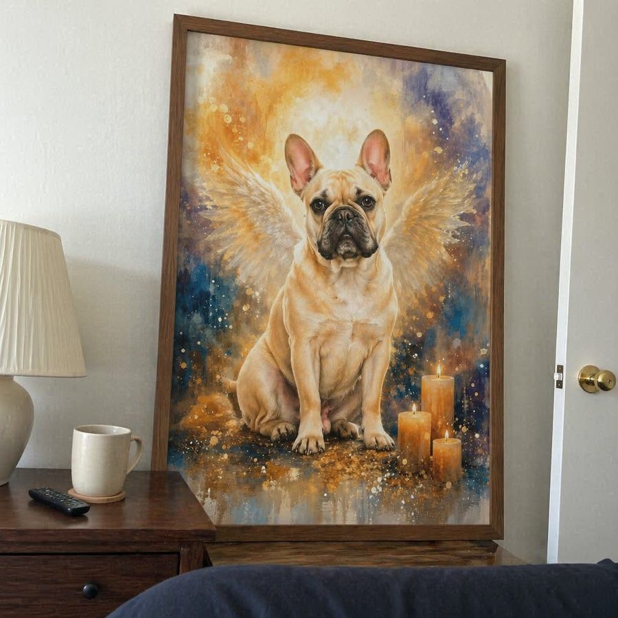 Gus French bulldog memorial