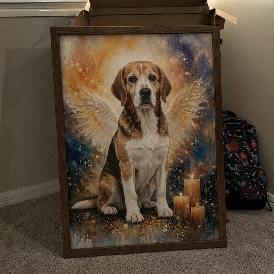 Whiskers tabby cat memorial — customer photo