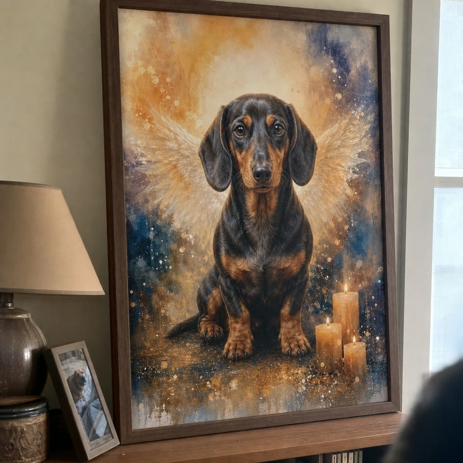 Baxter golden retriever memorial — customer photo