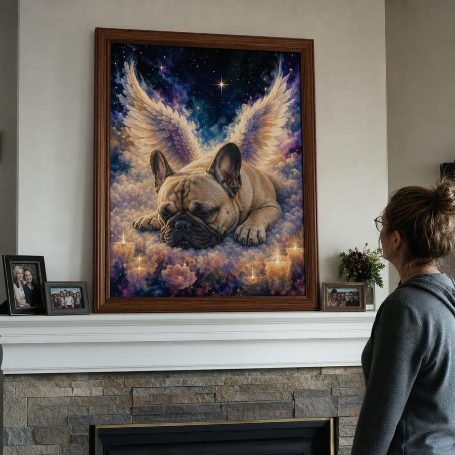 senior golden fireplace — customer photo