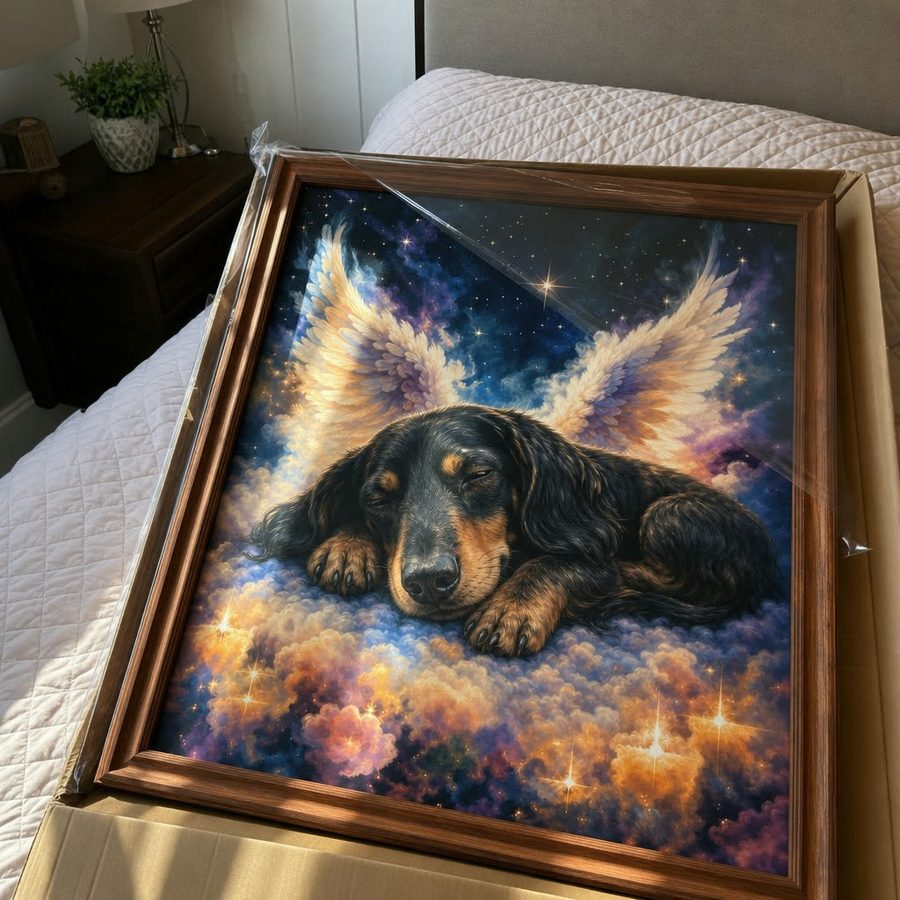 senior black dog — customer photo