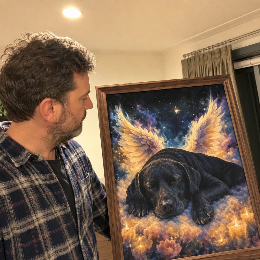 Bear black Labrador senior — customer photo