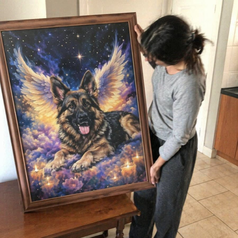 senior black dog — customer photo