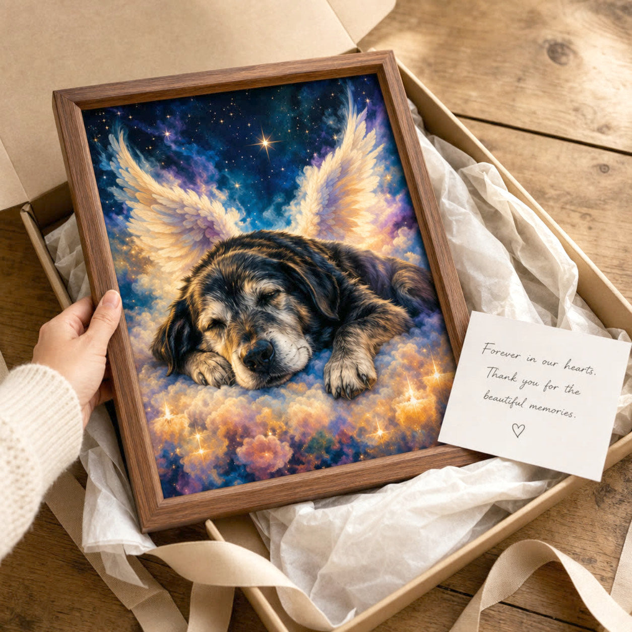 Gift-ready unboxing with keepsake note