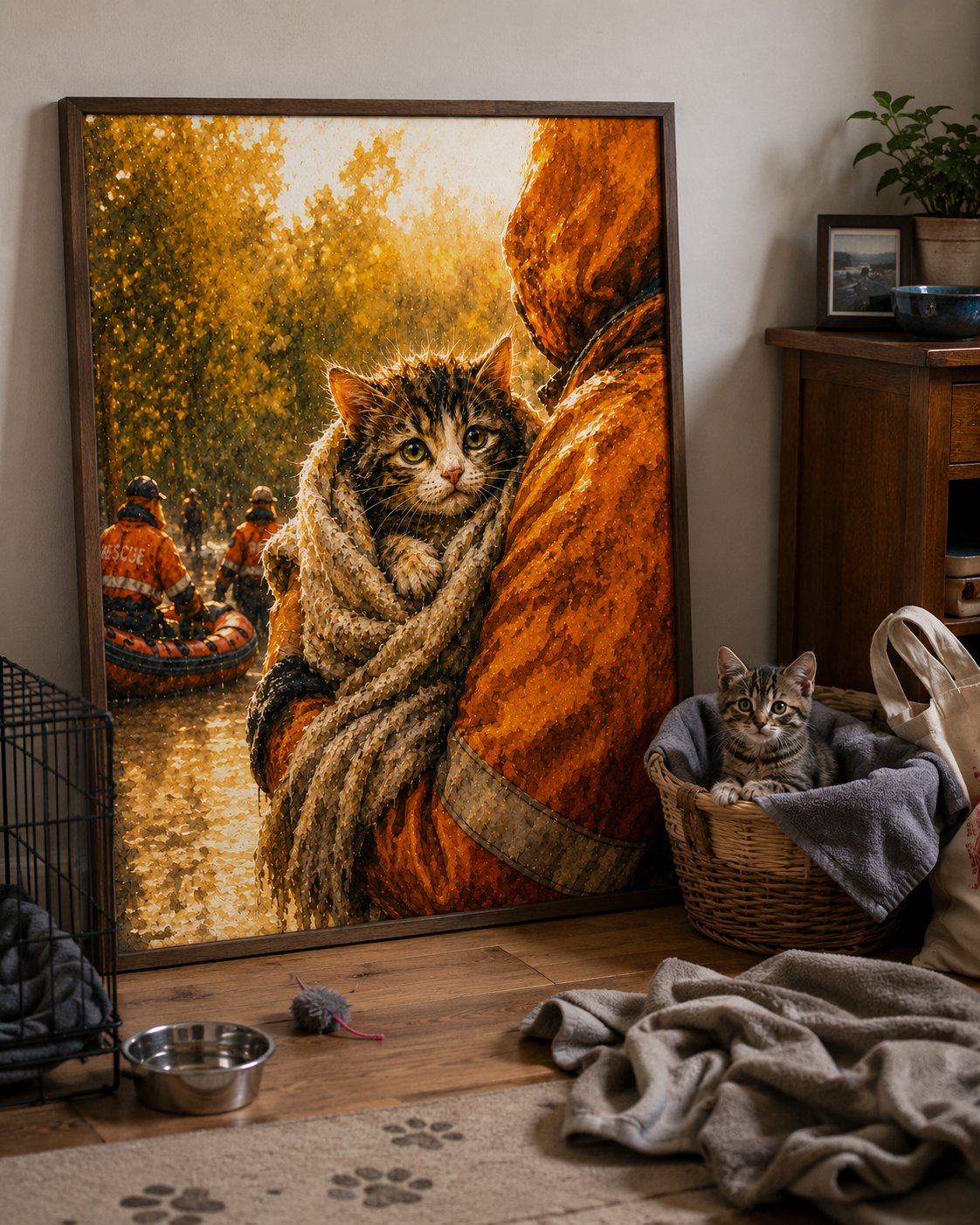 Rescue Day — Wrapped and safe