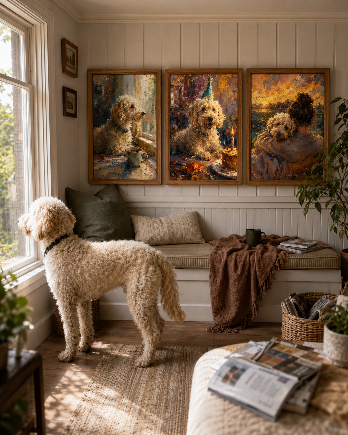 Three-panel together gallery set